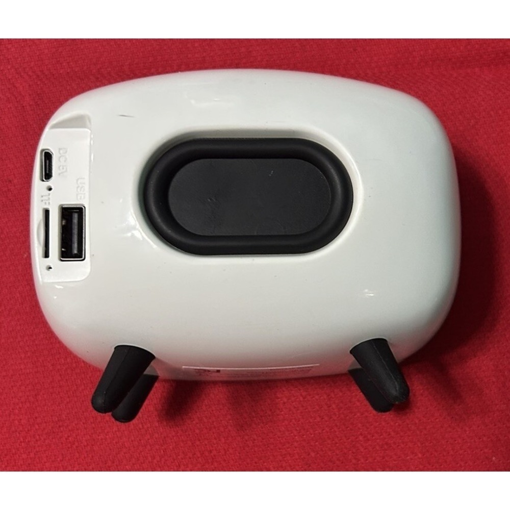 Crosley CR3039A- WH Retro Style Rondo Bluetooth Speaker White - New - Picture 5 of 8